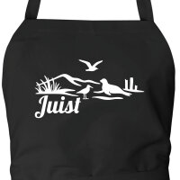 Schürze Juist Strandmotiv