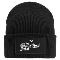 Beanie Juist Strandmotiv Black Mütze