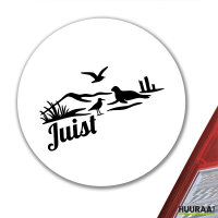 Aufkleber Juist Strandmotiv 10cm Sticker