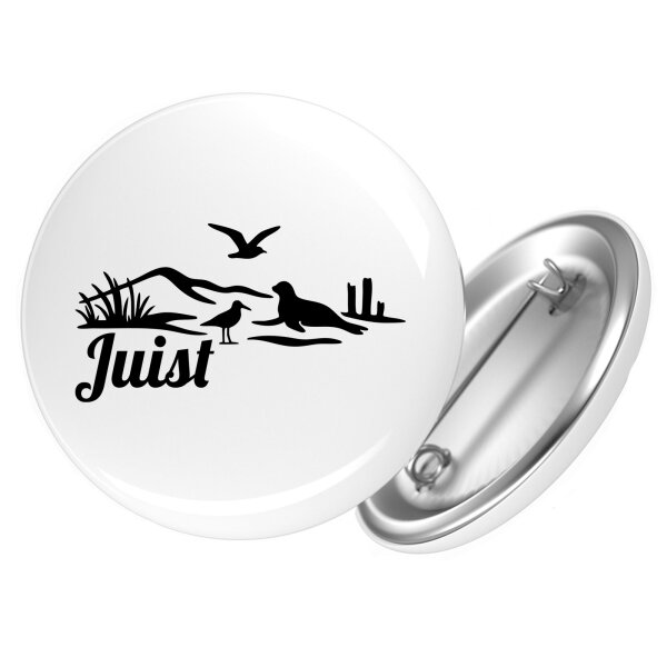 Button Juist Strandmotiv