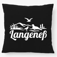Kissen Langeneß Strandmotiv 40x40cm