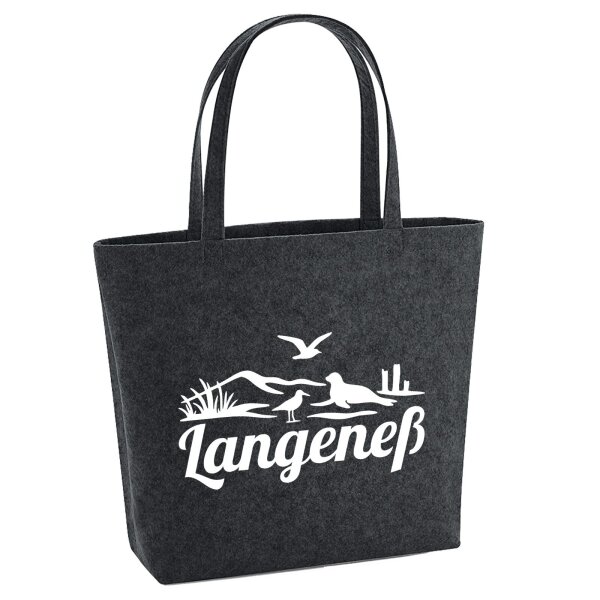 Filzshopper Langeneß Strandmotiv, 22 Liter