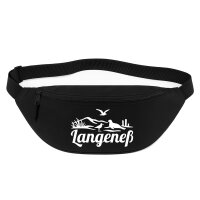 Bauchtasche Langeneß Strandmotiv 2,5 Liter Black Crossbody Bag