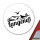 Aufkleber Langeneß Strandmotiv 10cm Sticker