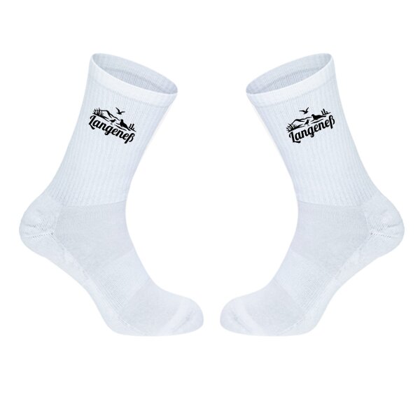 Unisex Socken Langeneß Strandmotiv Baumwolle