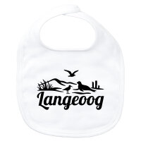 Baby Lätzchen Langeoog Strandmotiv