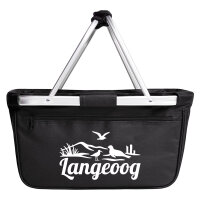 Einkaufskorb faltbar Langeoog Strandmotiv 20 Liter...