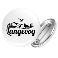 Button Langeoog Strandmotiv