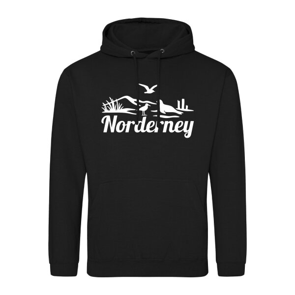 Unisex Hoodie Norderney Strandmotiv Größe S-3XL