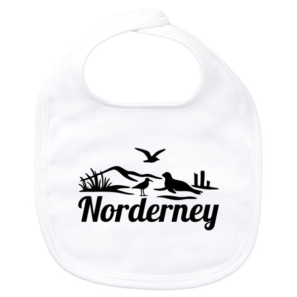 Baby Lätzchen Norderney Strandmotiv