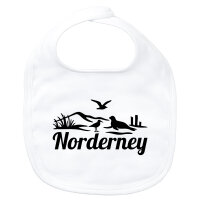 Baby Lätzchen Norderney Strandmotiv