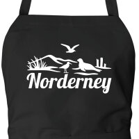 Schürze Norderney Strandmotiv