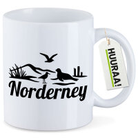 Kaffeetasse Norderney Strandmotiv 330ml