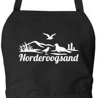 Schürze Norderoogsand Strandmotiv