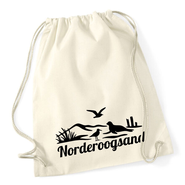 Turnbeutel Norderoogsand Strandmotiv 12 Liter