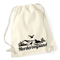 Turnbeutel Norderoogsand Strandmotiv 12 Liter