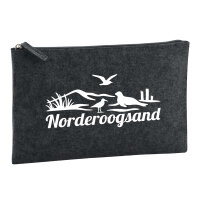 Kulturbeutel Norderoogsand Strandmotiv 1 Liter Filz...