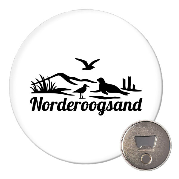 Magnet Norderoogsand Strandmotiv 59mm Kühlschrankmagnet Flaschenöffner