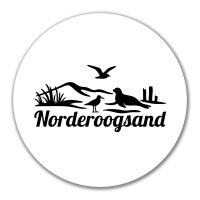 Aufkleber Norderoogsand Strandmotiv 10cm Sticker