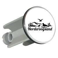 Waschbeckenstöpsel Norderoogsand Strandmotiv 4cm...