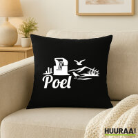 Kissen Poel Strandmotiv 40x40cm