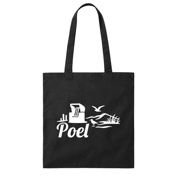 Jutebeutel Poel Strandmotiv 10 Liter