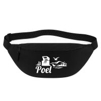 Bauchtasche Poel Strandmotiv 2,5 Liter Black