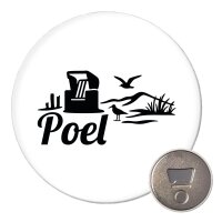 Magnet Poel Strandmotiv 59mm K&uuml;hlschrankmagnet
