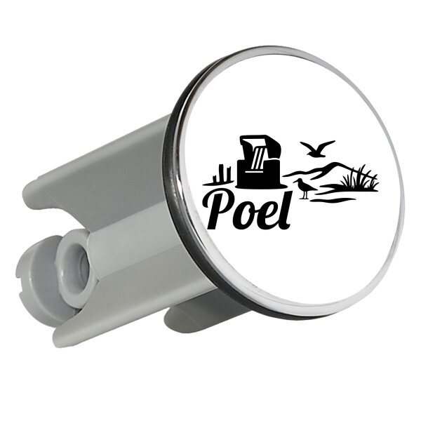 Waschbeckenstöpsel Poel Strandmotiv 4cm Abflussstopfen