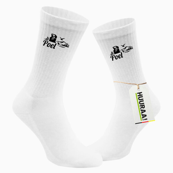 Socken Poel Strandmotiv Größe 37/46 White Motiv Tennissocken