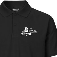Damen Polo Shirt Rügen Strandmotiv Größe...