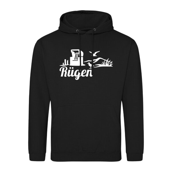 Unisex Hoodie Rügen Strandmotiv Größe S-3XL
