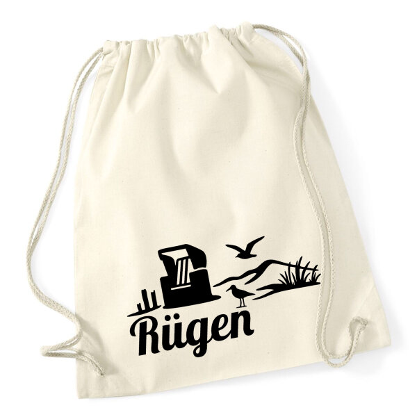 Turnbeutel Rügen Strandmotiv 12 Liter