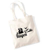 Jutebeutel Rügen Strandmotiv 10 Liter