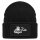 Beanie mit Patch Rügen Strandmotiv Black