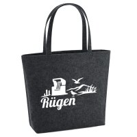 Filzshopper Rügen Strandmotiv, 22 Liter