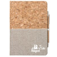 Notizbuch A5 R&uuml;gen Strandmotiv 80 Blatt inkl....
