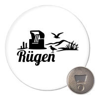 Magnet Rügen Strandmotiv 59mm Kühlschrankmagnet Flaschenöffner