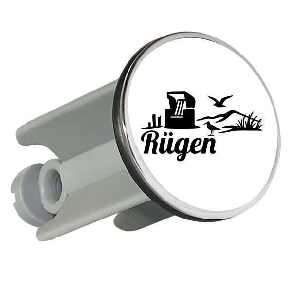 Waschbeckenstöpsel Rügen Strandmotiv 4cm Abflussstopfen