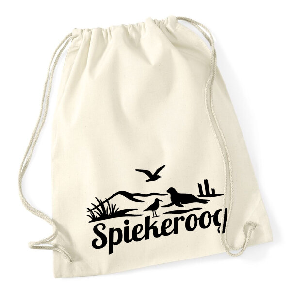 Turnbeutel Spiekeroog Strandmotiv 12 Liter
