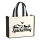 Jutetasche Spiekeroog Strandmotiv 21 Liter Black