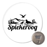 Magnet Spiekeroog Strandmotiv 59mm Kühlschrankmagnet Flaschenöffner