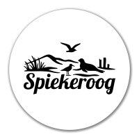 Aufkleber Spiekeroog Strandmotiv 10cm Sticker