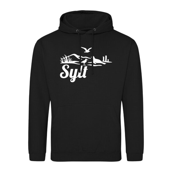 Unisex Hoodie Sylt Strandmotiv Größe S-3XL