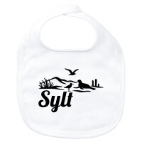 Baby Lätzchen Sylt Strandmotiv