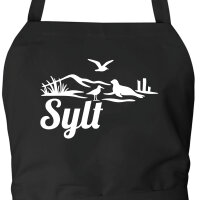 Schürze Sylt Strandmotiv