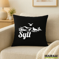 Kissen Sylt Strandmotiv 40x40cm