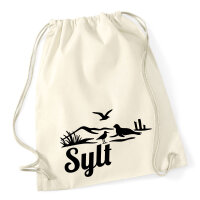 Turnbeutel Sylt Strandmotiv 12 Liter