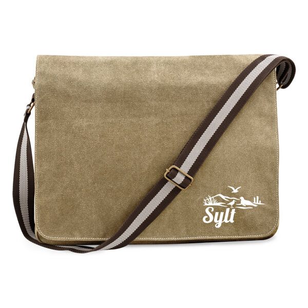 Umhängetasche Sylt Strandmotiv 14 Liter