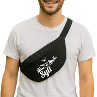 Bauchtasche Sylt Strandmotiv 2,5 Liter Black